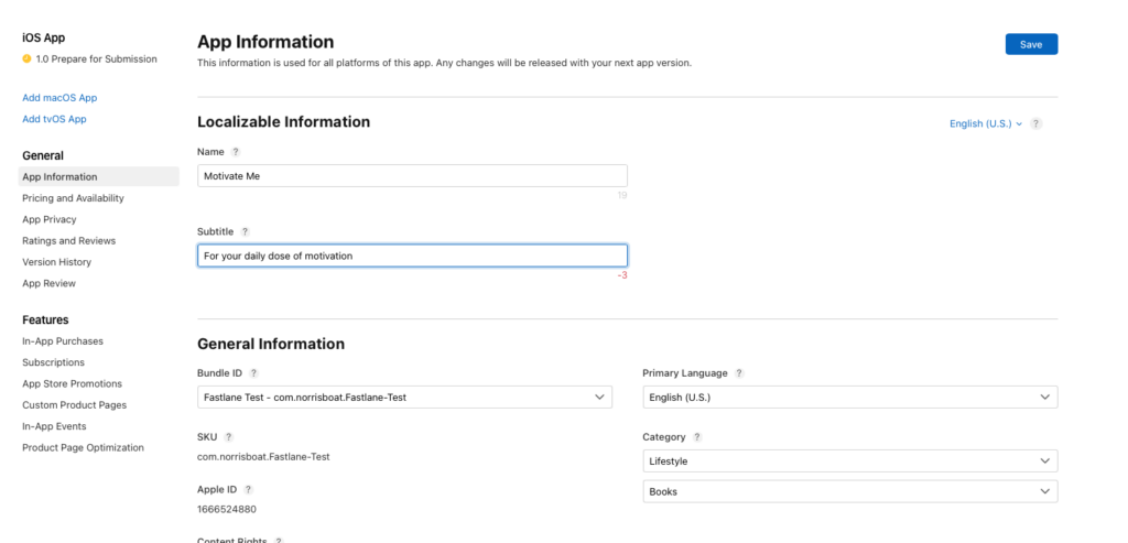 App information | Phrase