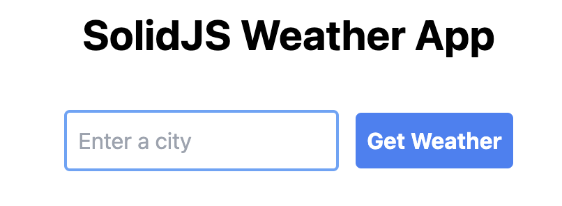 Our weather component in the demo app | Phrase