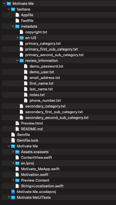 Fastlane folders | Phrase