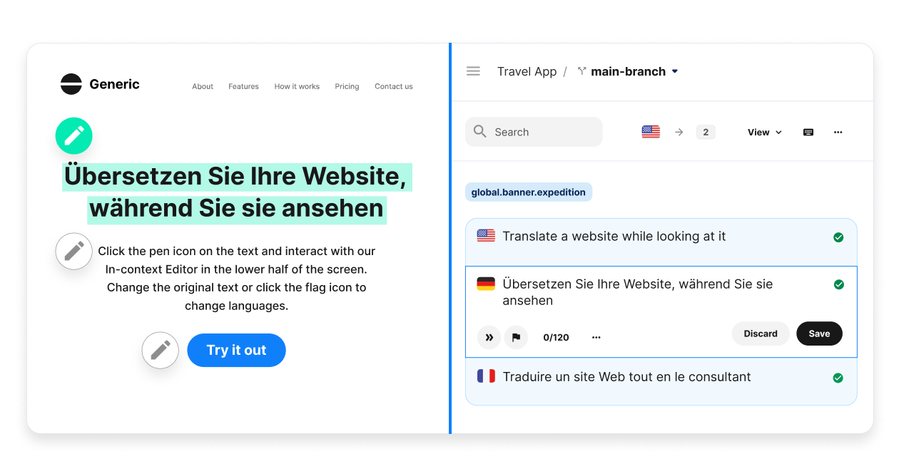 In-context editor | Phrase