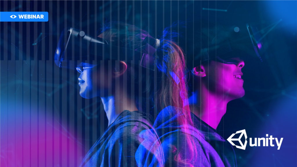 gaming visual with Unity logo